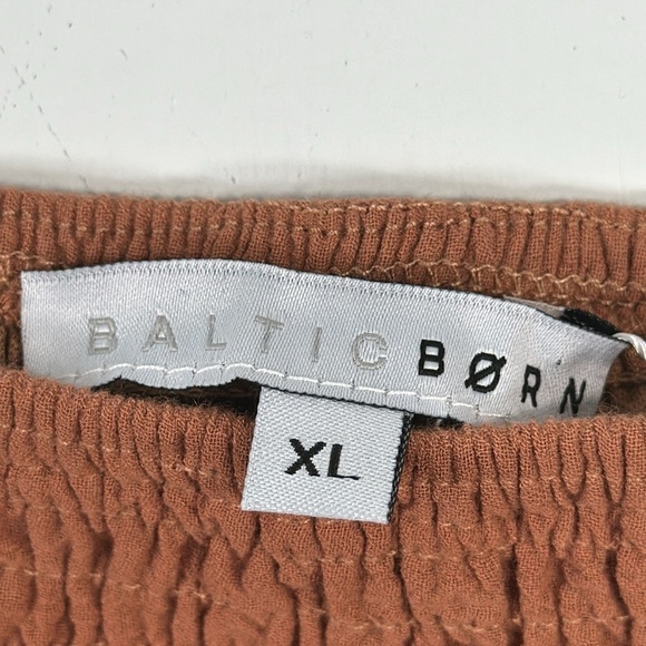 NWT Baltic Born Alana Smocked Midi Dress in Mocha Sz XL - Picture 3 of 5